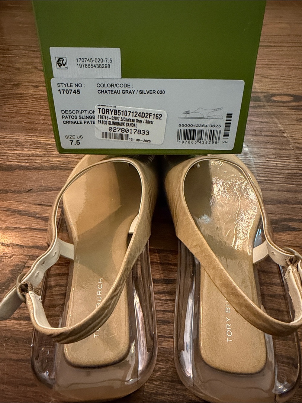 ✨SALE✨Tory Burch Patos Slingback Sandals - Picture 9 of 9